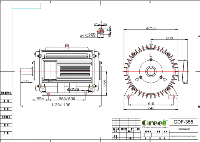 Low Rpm Permanent Magnet Generator kundenspezifisch 5kw 10kw 50kw 200kw mit 3 Jahren Garantie 5