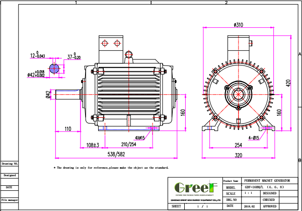 Low Rpm Permanent Magnet Generator kundenspezifisch 5kw 10kw 50kw 200kw mit 3 Jahren Garantie 4