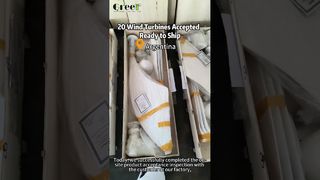 20 Einheiten von 1-kW-Windturbinen mit horizontaler Achse angenommen – bereit für den Versand nach Argentinien!