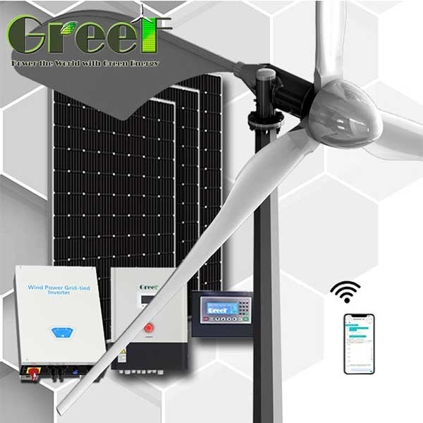 1KW 5KW GREEF Energy Low Noise Horizontalachsen-Windturbinen-Energiesystem-Komplettset
