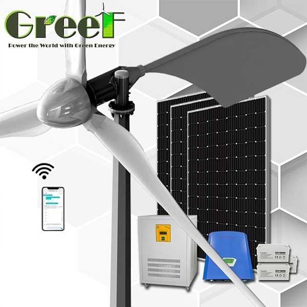1KW 2KW auf Gitter-Energie-horizontaler Achsen-Windkraftanlage für Haupt-/Farm