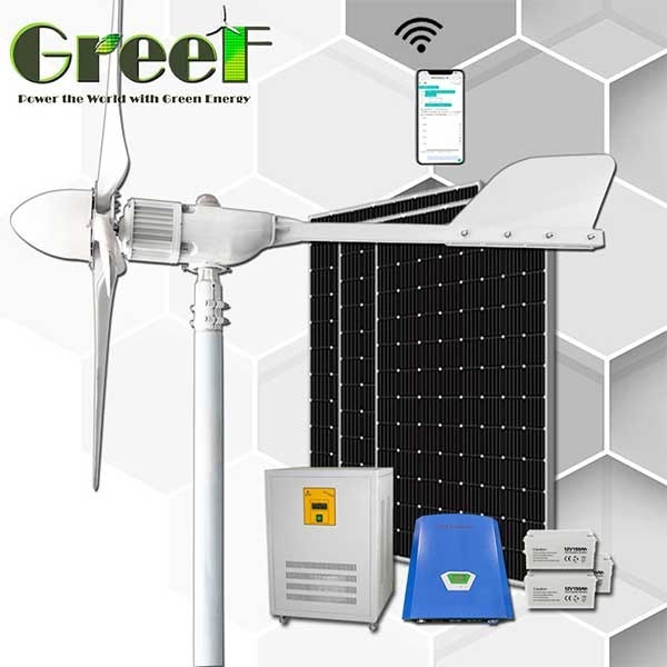 5KW 10KW neue Energie 3-Phasen-Gitter gebundene horizontale Windkraftanlage für die Dachspitze