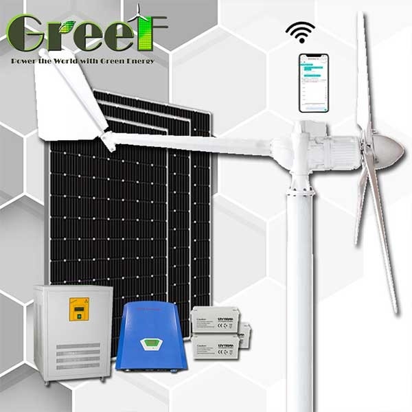 1KW 5KW GREEF Energy Low Noise Horizontalachsen-Windturbinen-Energiesystem-Komplettset