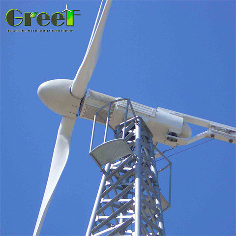 Horizontale Windkraftanlage mit 5-30 kW Nennleistung und Windgeschwindigkeit von 2,5 m/s