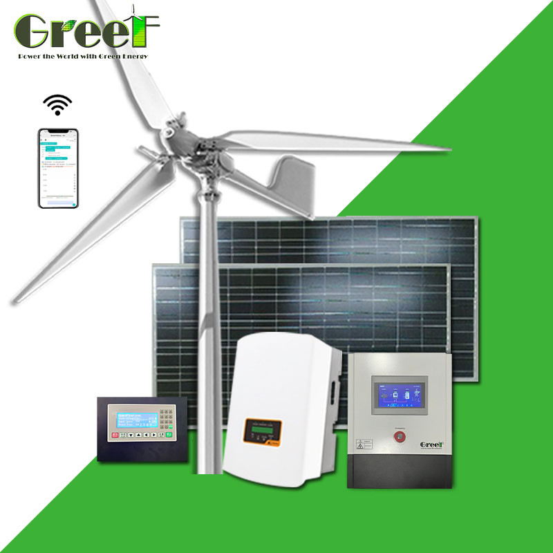 Solar-Hybrid-Pitch-Control-Windkraftgeneratoren 5KW mit Off Grid / On Grid