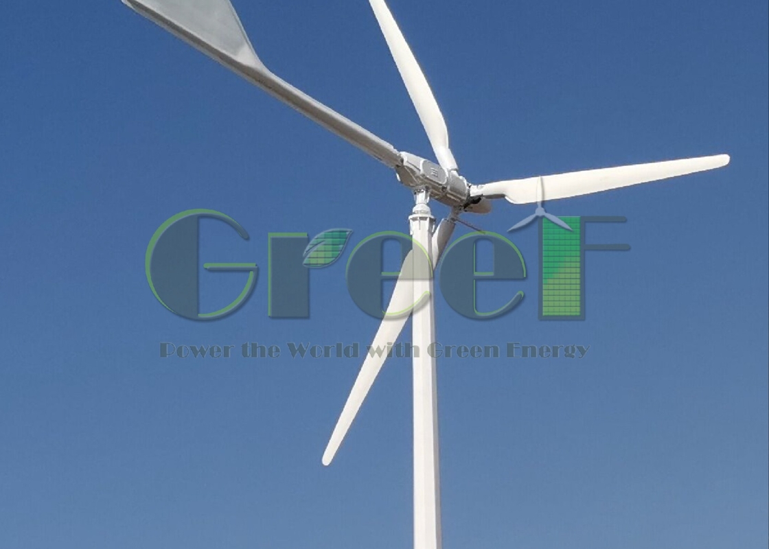 Automatische Bremsstoppmethode Horizontale Windkraftanlage mit FRP-Klingen und 5-30 kW Nennleistung