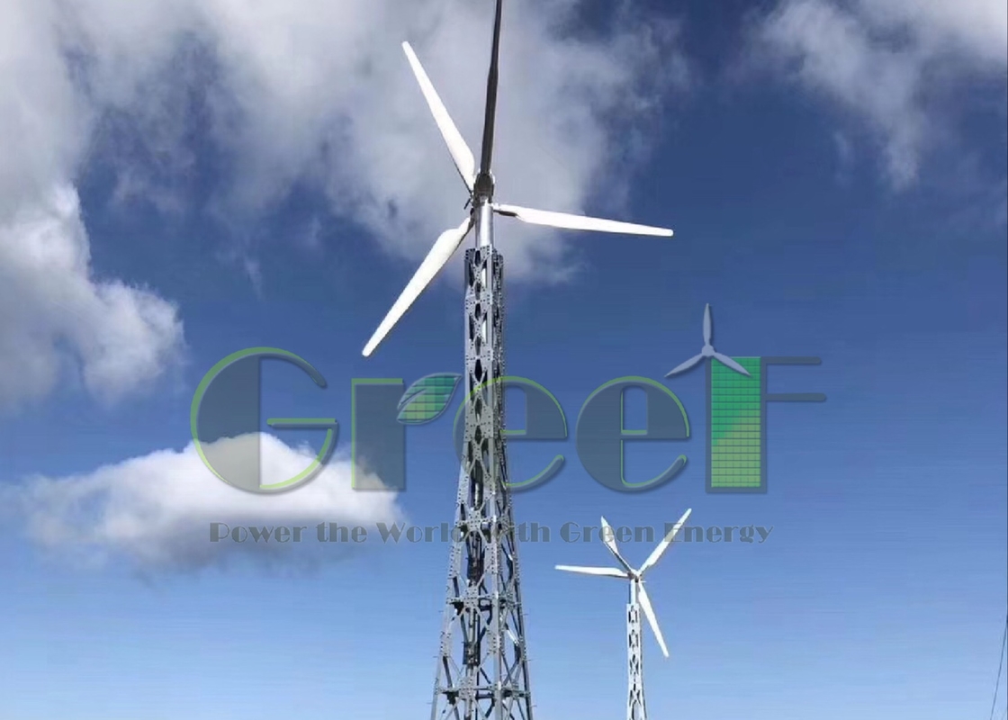 Automatische Bremsstoppmethode Horizontale Windkraftanlage mit FRP-Klingen und 5-30 kW Nennleistung