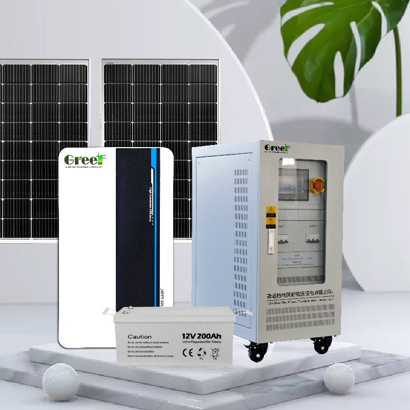 48-240V Ausgangsspannung 5kw Off-Grid-Solarsystem mit Gelbatterie