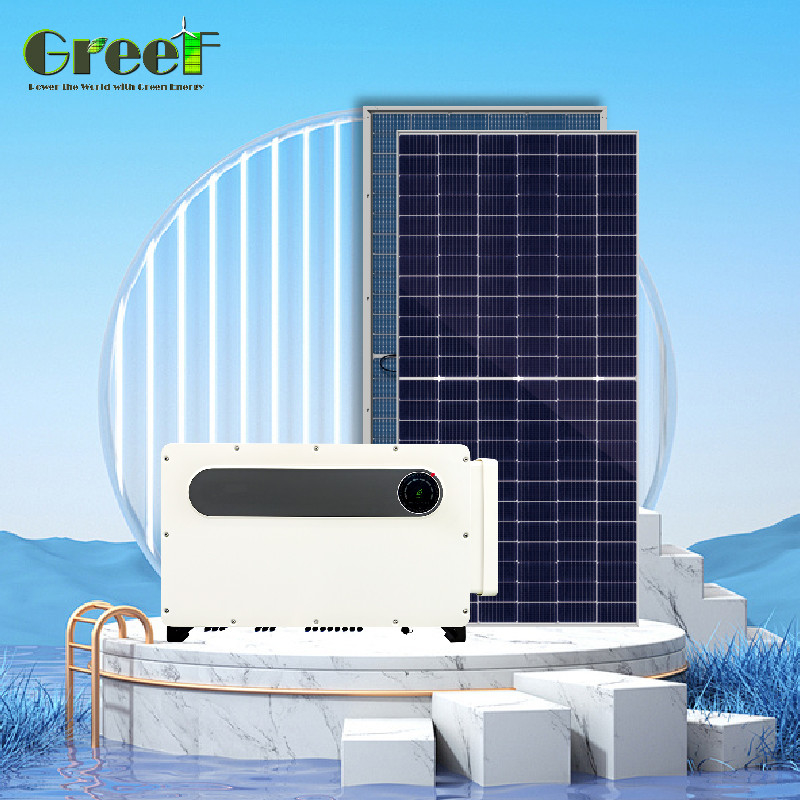 Monokristalline 1kW-100kW-Solarkollektoren Grid Tie-System mit Überwachung für maximale Energieproduktion
