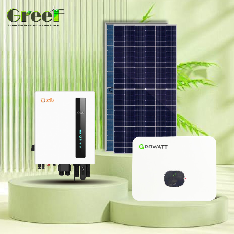 Monokristalline 1kW-100kW-Solarkollektoren Grid Tie-System mit Überwachung für maximale Energieproduktion