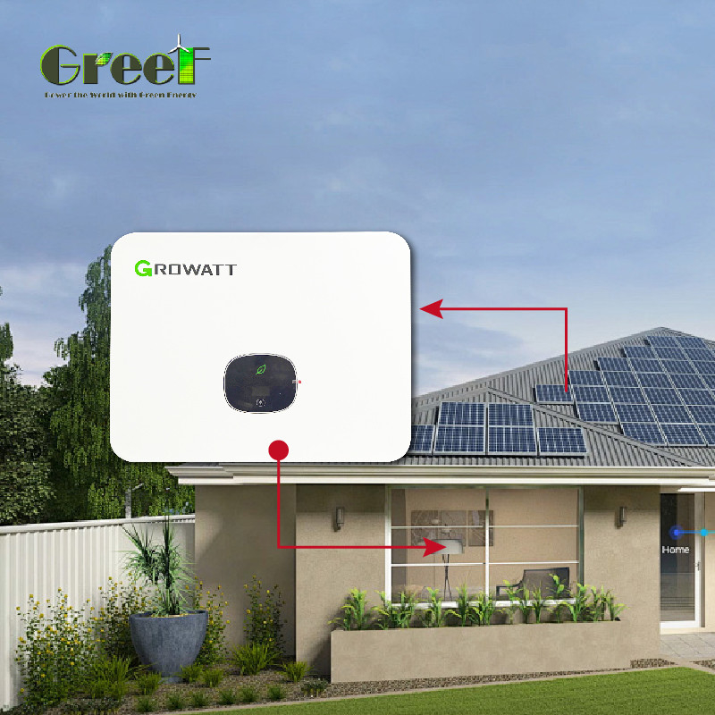 Monokristallines Silizium-Solarpanelsystem 1 kW-100 kW Kapazität mit LCD-Display und Netzmessung
