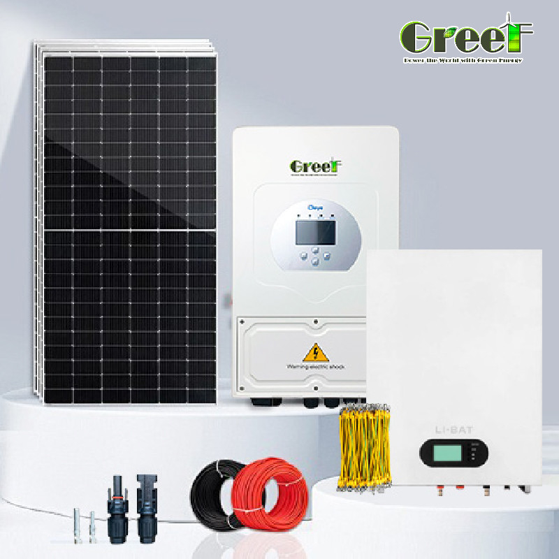 110/220V Ausgangsspannung Hybrid-Solarsystem mit reinem Sinuswellenumrichter und LCD-Display