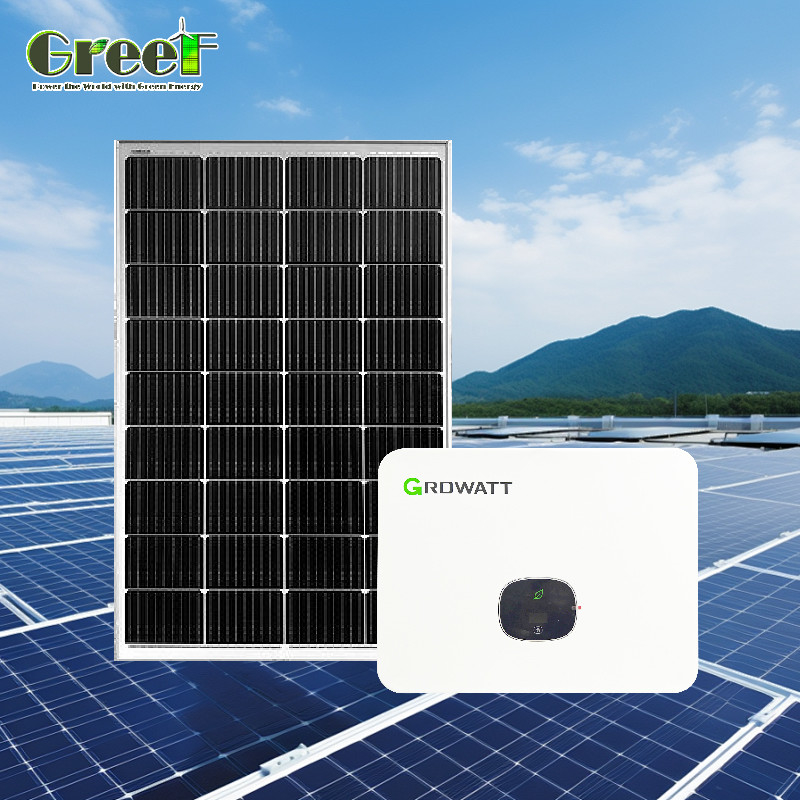 LCD-Display 5kW PV-Solarsystem 5000W Lastleistung Hybrid-Solarsystem mit Fernbedienung