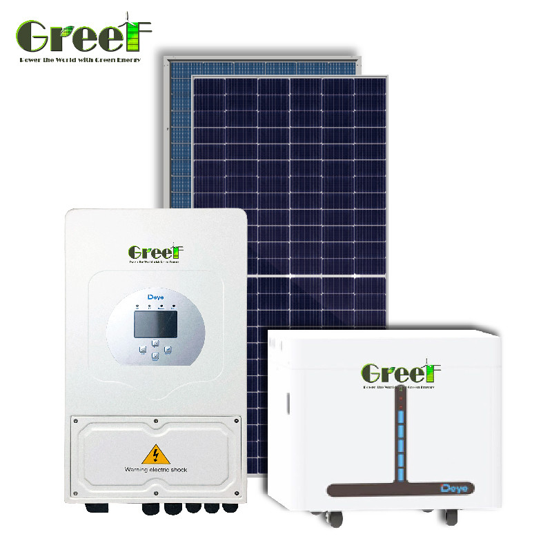 8-10Kw LCD Hybrid Solarsystem mit 110/220V Ausgangsspannung 5kW Backup Power kühle weiße Farbe.