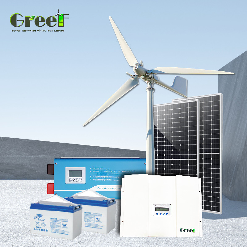 Up Wind Gieren Blattverstellung Windturbine mit Dreiphasen-Permanent-AC-Magnetgenerator 5KW hohe Stromerzeugungseffizienz