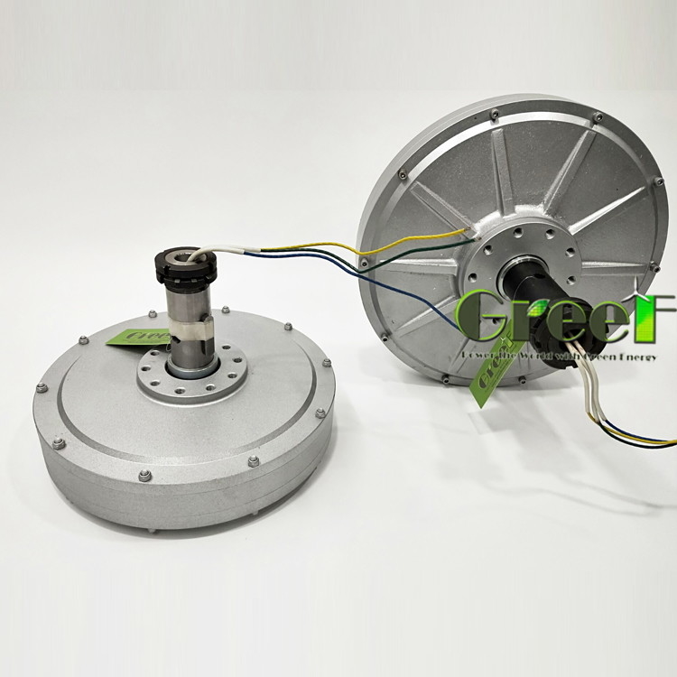 Scheiben-Kernlose vertikale Permanentmagnetgenerator mit niedrigen Drehzahlen 500w-30kw