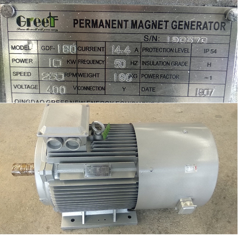 3-Phasen 220V 380V NIEDRIGDREHZAH-PM-Generator für Windkraftanlage 50KW 200KW
