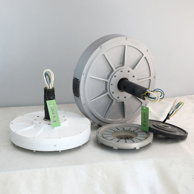 Kernloser Axial Flux Permanent Magnet Generator mit niedrigem Startdrehmoment, hoher Effizienz und wartungsfreiem Design