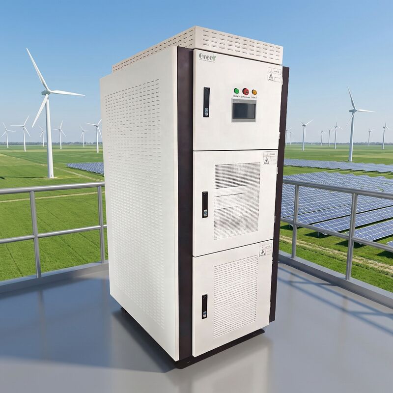 95% maximale Effizienz an einem Netzsteuergerät mit Bodenfehlerüberwachung und LCD-Touchscreen