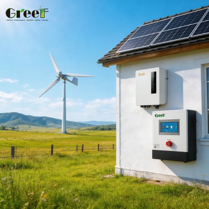 4000m Betriebshöhe 95% Effizienz Hybrid-Solaranlage Wind-Solar-Hybridgenerator für netzgebundene und netzunabhängige Anwendungen