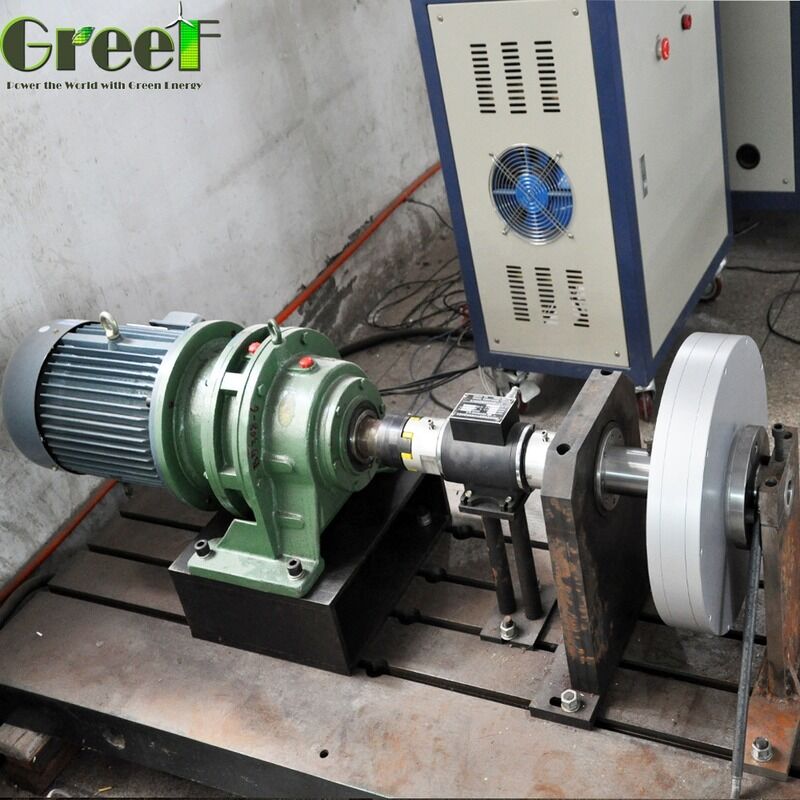 Hocheffizienz (> 92%) Kernloser Permanentmagnetgenerator mit niedrigem Startdrehmoment (< 0,03 N*m) und axaler Flussentwicklung für industrielle Anwendungen