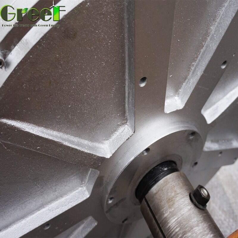 Hohe Effizienz >92% kernloser Permanentmagnetgenerator mit geringem Anlaufdrehmoment <0,03 Nm und kernloser Drahtspulen-Stator
