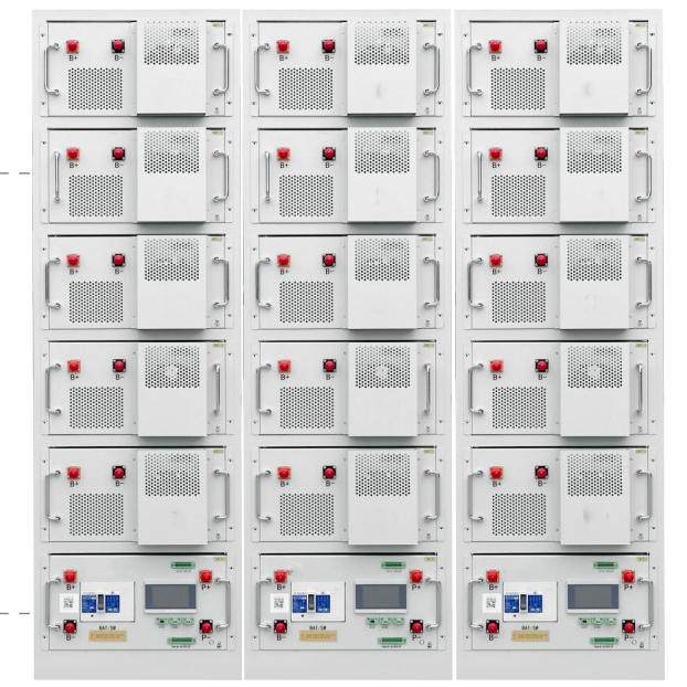 Maßgeschneiderte LiFePO4-Batterie in Batteriegröße mit 6000 Zykluszeiten und intelligentem BMS für die Hochspannungs-Energiespeicherung