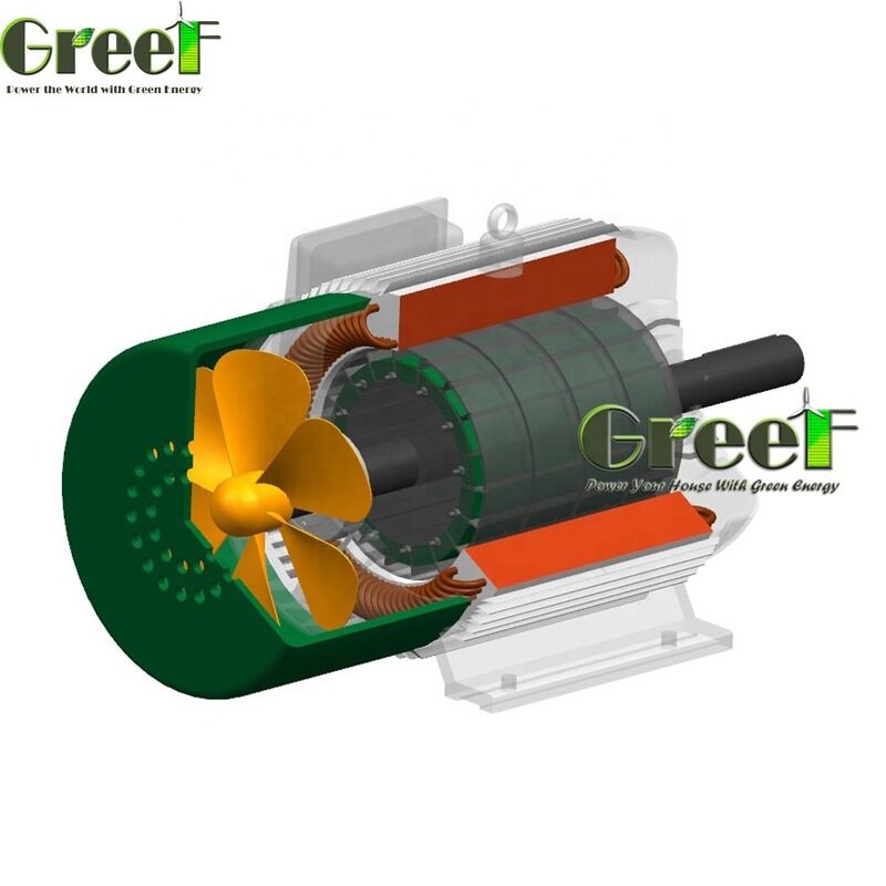 Gusseisen-Schal 3-Phasen-Wechselstrom-Permanentmagnetgenerator mit 500W-5000kW Leistungsbereich