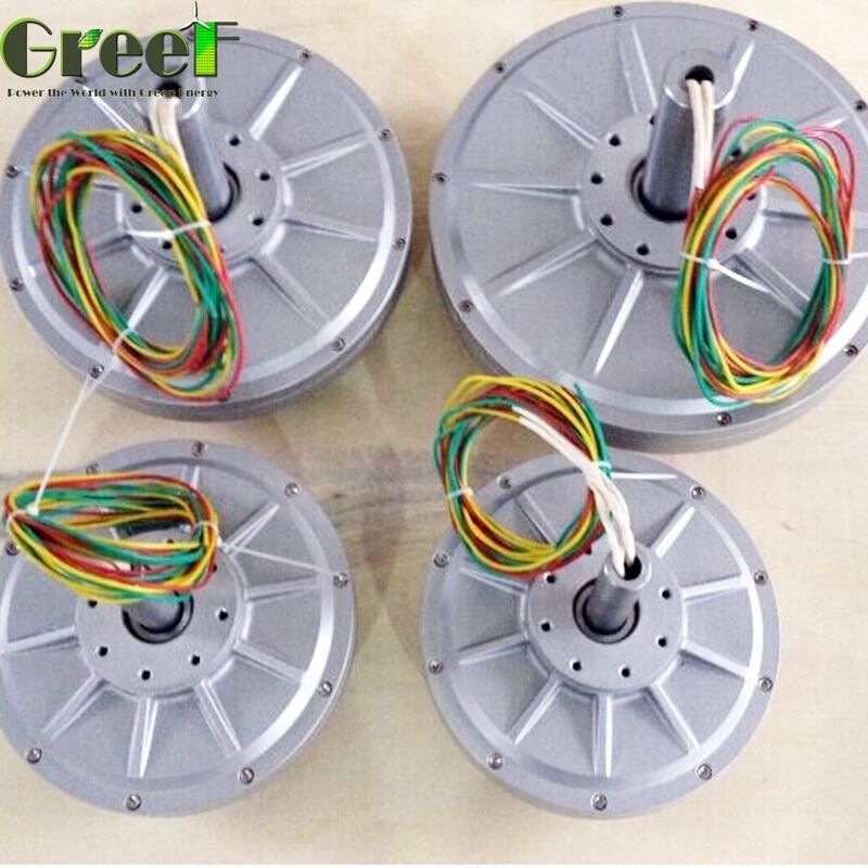 Low Start Torque High Efficiency Maintenance-Free Coreless Permanent Magnet Generator with Axial Flux Design