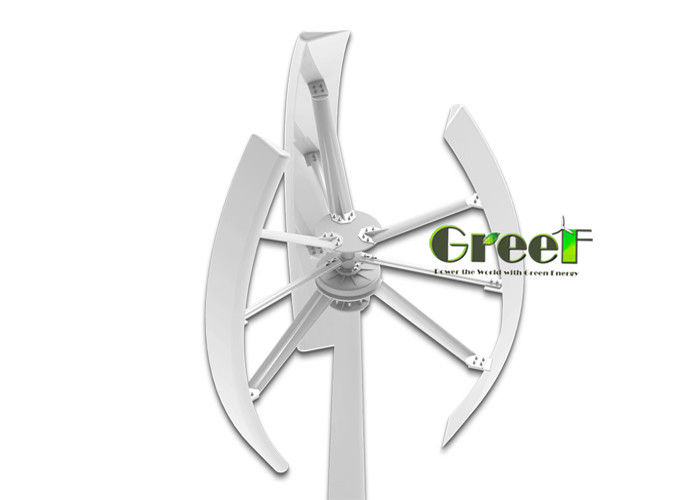 Nd-Fe-B-Generator Material für Vertikalachse-Windturbine mit 3 Stück GFK-Blättern und ≤20dB Geräuschpegel