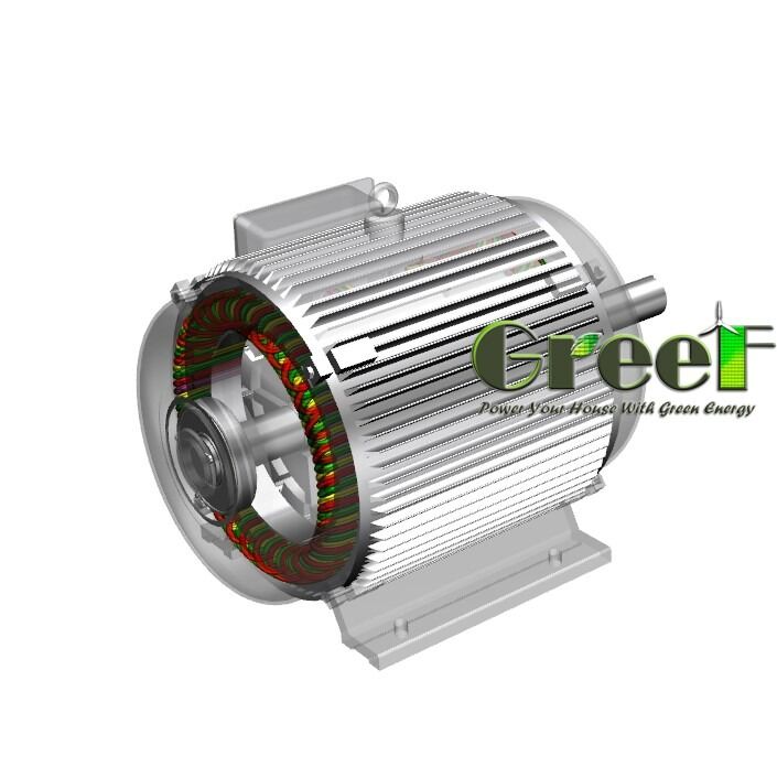 Cold Rolled Silicon Steel Sheet 3phase AC Synchronous Motor with 100 Percent Copper Winding and Neodymium Magnet