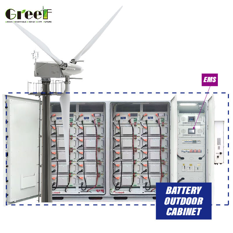 Hybrides Solarsystem und Wind-Solar-Hybridsystem mit 100 bis 3000 kW Leistung, LiFePO4-Lithiumbatterie und Hybridmodus für industrielle Nutzung
