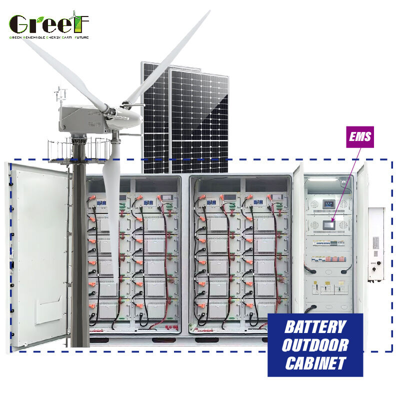 angepasste Systemspannung IP65 Schutzgrad 98,3% Inverter Effizienz Hybrid Solarsystem und Wind Solar Hybrid System für die Geschäftskontinuität