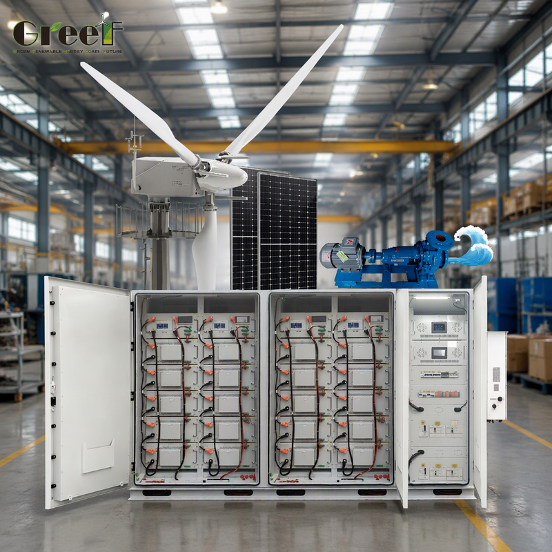 angepasstes SystemSystem mit LiFePO4-Lithiumbatterie und Wind-Tracker-Steuergerät
