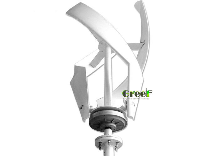 3 Stück Vertikalachse Windturbine mit GFK-Blättern ≤20dB Geräuschpegel Sicherheitswindgeschwindigkeit 50m/s