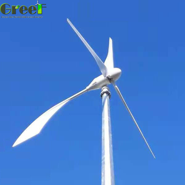 Alternative Energie 3-Phasen-Gitter gebundenes Horizontalachsen-Windturbinen-Stromversorgungssystem 1KW
