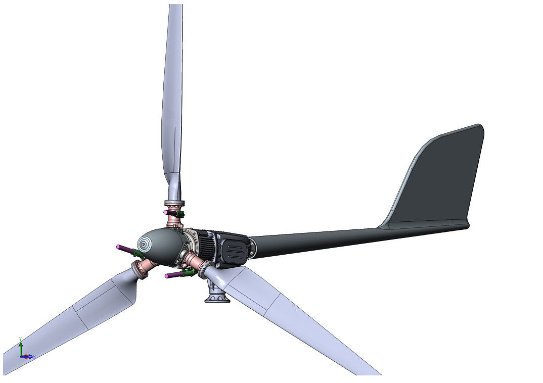 20kw 3 Phasen-niedrige Anfangswindgeschwindigkeits-Geschwindigkeitsregler-Windkraftanlage für Hauptgebrauch