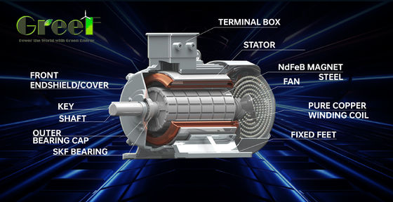 Low Rpm Permanent Magnet Generator kundenspezifisch 5kw 10kw 50kw 200kw mit 3 Jahren Garantie